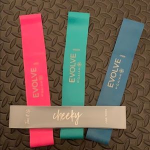 FOUR NWOT resistance bands/booty bands